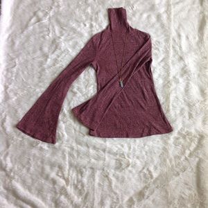 Bell Sleeve Turtleneck